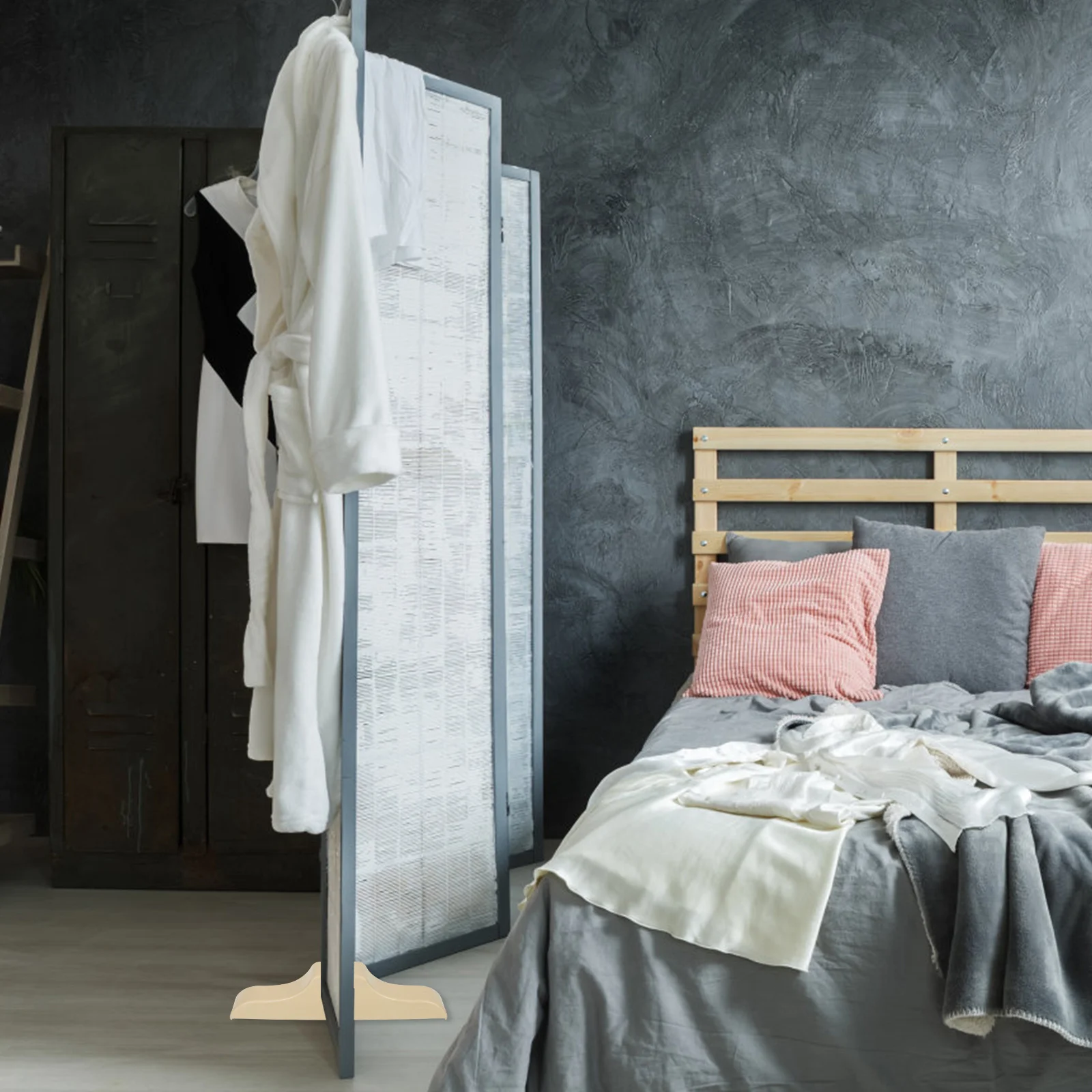 

2 Pcs Plastic Divider Stand Base Folding Household Thickened Feet Holder for Screen Brackets