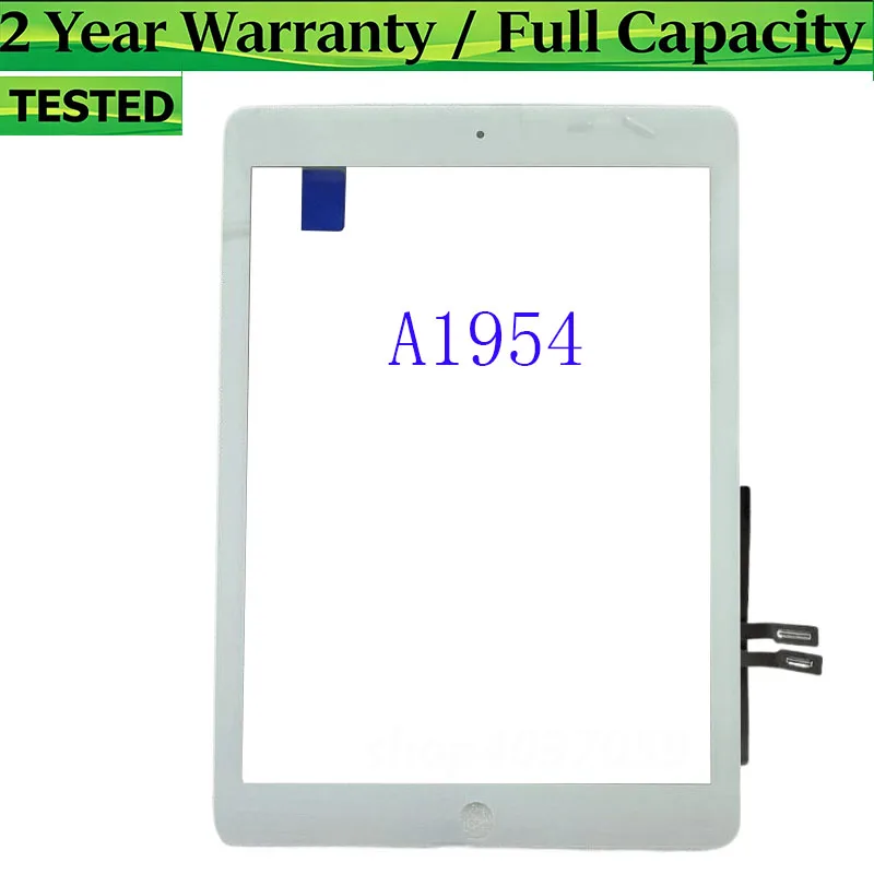 For iPad 6 A1893 A1954 6th 2018 LCD Outer Touch Screen Digitizer Glass Panel Assembly Display With Adhesive (NOT LCD)