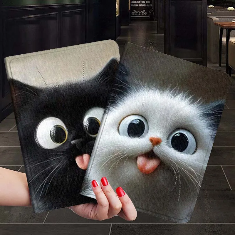 

Art Moon Cartoon Cat For Xiaoxin Lenovo Tab P12 Extreme Legion Y900 Idea Pro GT 12.1 2025 Foldable Tablet Case Gift