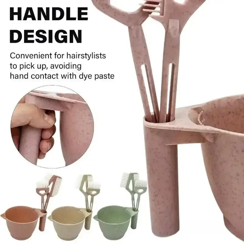 

1/3PCS Premium Salon Hair Dye Kit Hair Coloring Brush And Bowl Set DIY Hair Dyeing Bleach Barbershop Hair Color Applicator Tool