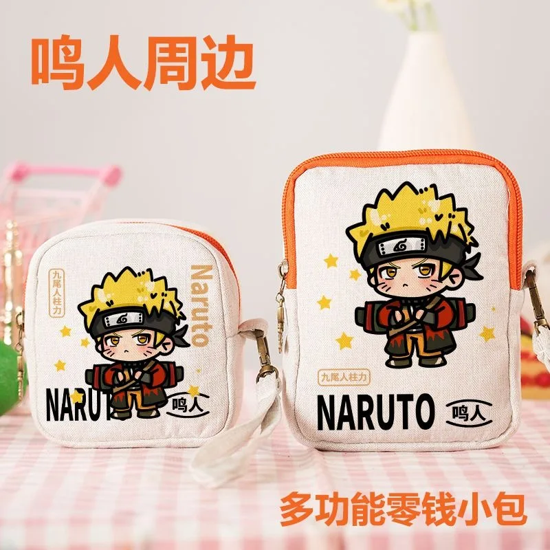 Neue NARUTO Uzumaki Naruto Uchiha Sasuke Uchiha Itachi Münzbörse Kreative Allzweck-Umhängetasche für Studenten und Schlüssel – Detail 2