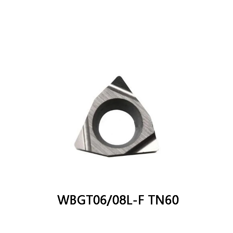 10pcs/box Original WBGT060102L-F WBGT060104L-F WBGT080202L-F TN60 Carbide Inserts for Steel WBGT 060102 060104 080202 CNC Tools