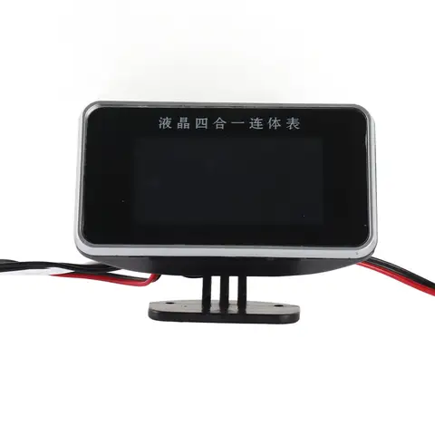 4 in 1 Car Instrument LCD Digital Display Oil Pressure Voltage Water Temperature Fuel Gauge 9-36V Automotive Accessories 8 best sales autometer gauge - №6