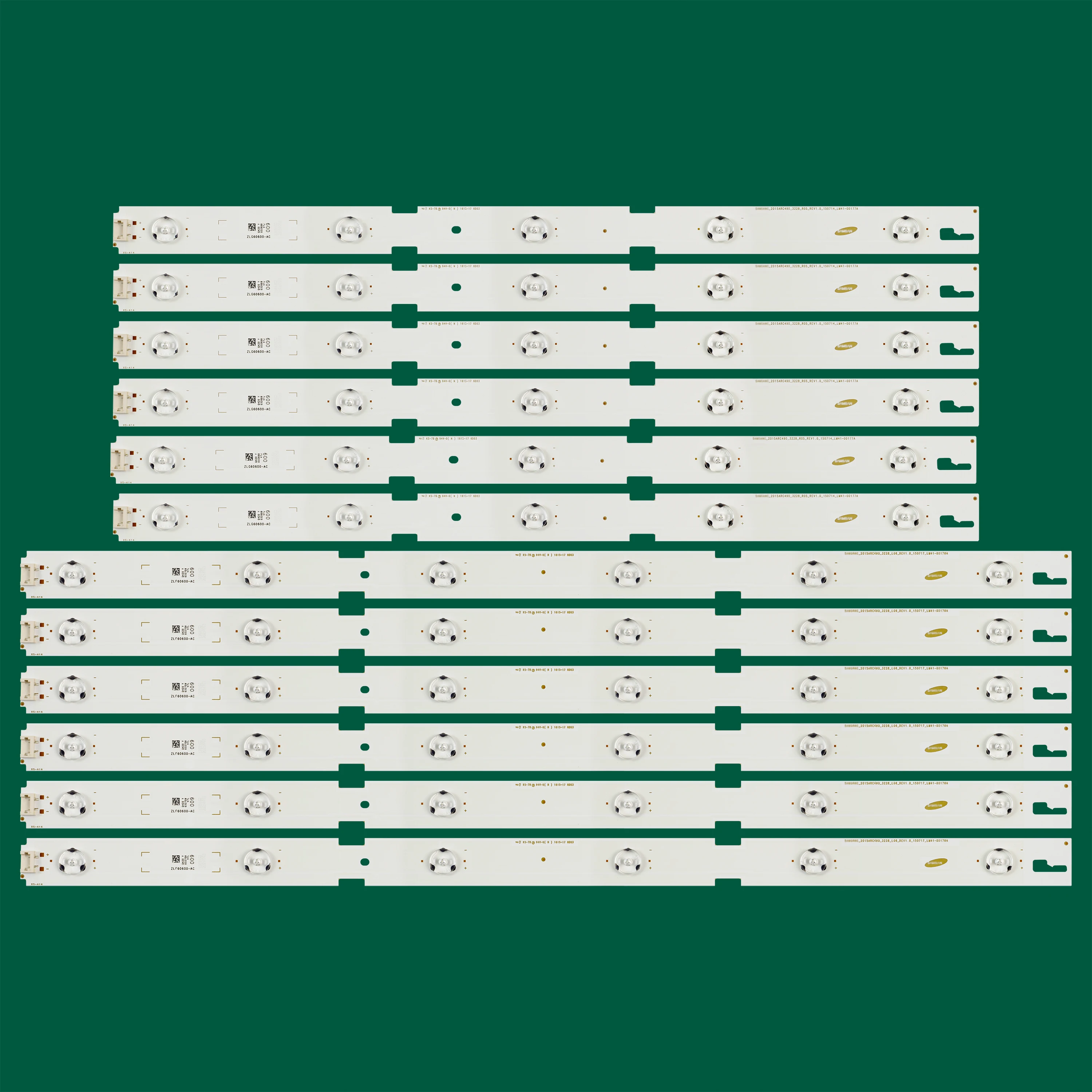 LED Strip For GRUNDIG 49VLE5523BG 49GFB6623 49VLE6523BL 49LENZA6627 49VLE6565BL LM41-00177A 00176A IC-B-HWCR49D640L HWCR49D640R