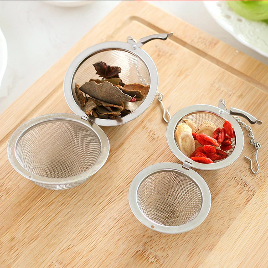 Teapot Tea Strainer Teacup Mesh Filter Stainless Steel Tea Ball Strainer Mesh Loose Leaf Tea Infuser Filter Kitchen Tools