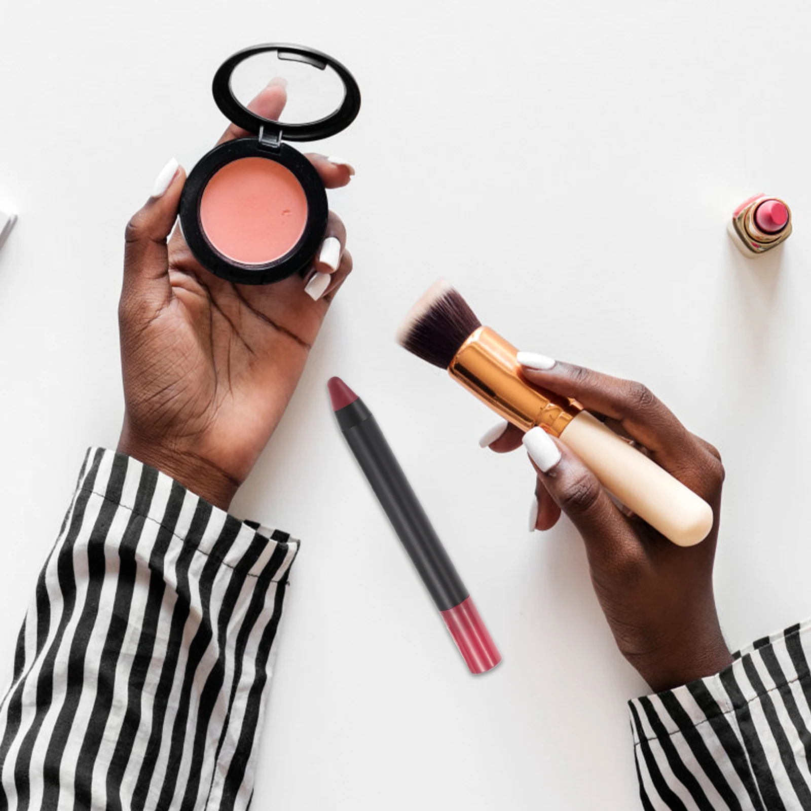 Caneta delineadora labial, fornecimento feminino, ferramenta de maquiagem, creme de desenho, acessório, batom