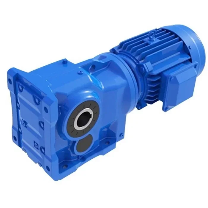 KA127 High Efficiency Electric Vehicle Gearbox 90 Degree Gearbox Low Rpm High Torque 1 h p Motor