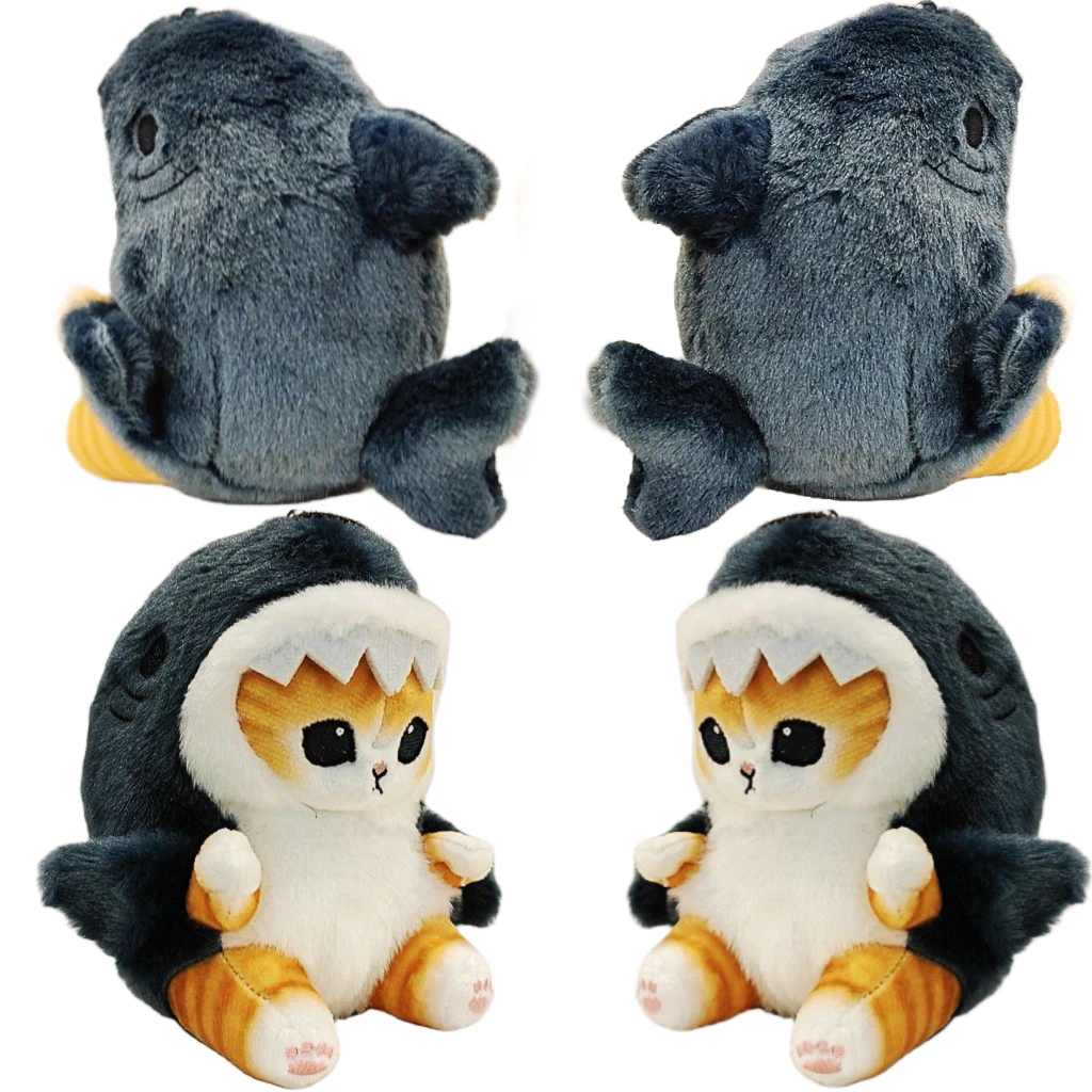 12cm quente bonito tubarão gato camarão frito gato boneca de pelúcia pingente bela sala saco carro decoração pingente abertura presente do feriado