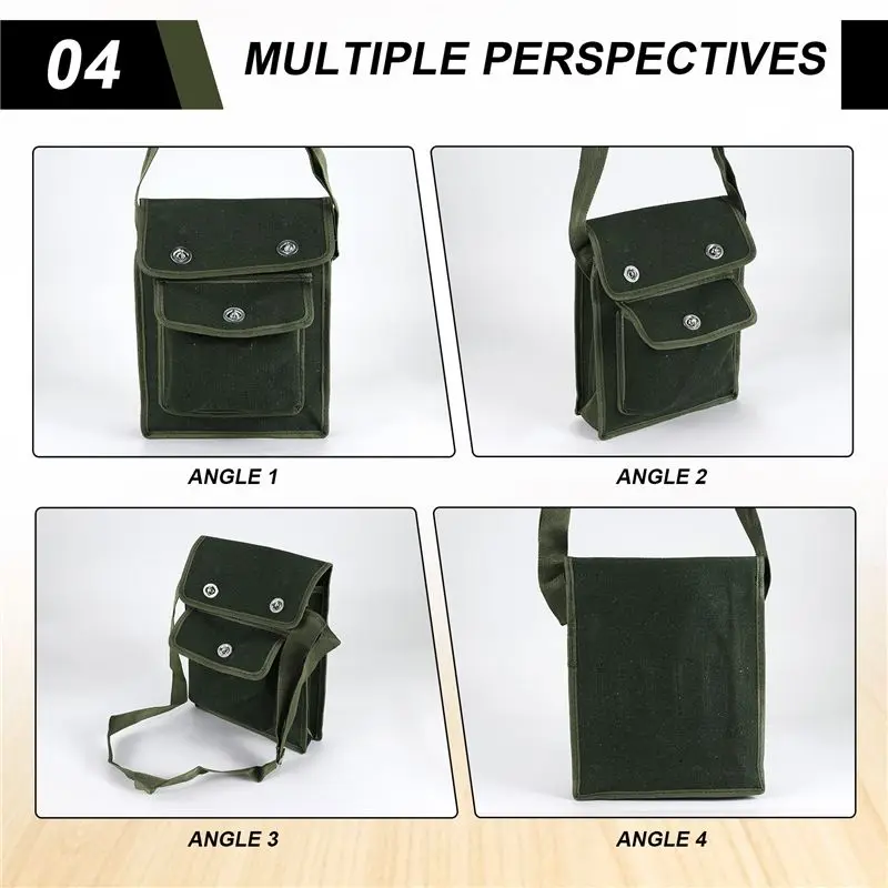 A84X-Electrician Storage Bag Tool Kit Repair Kit One-Shoulder Communication Plumber's Bag Can Store Flashlight Keys