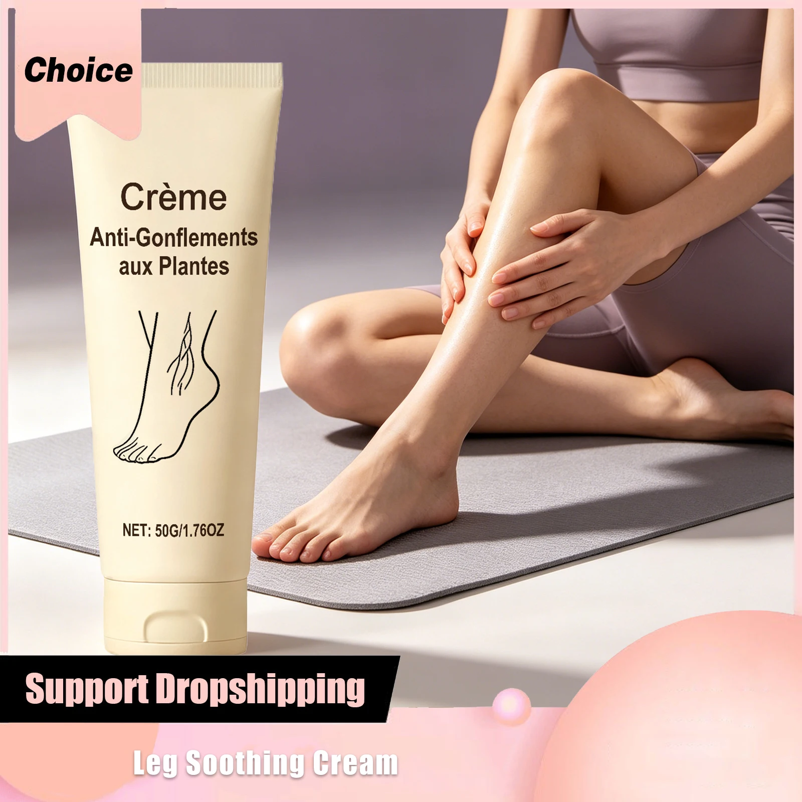 Leg Care Cream Reduce Redness Relief Swelling Improve Blood Circulation Soothe Discomfort Moisturizing Arm Thigh Soothing Gels