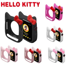 Hello Kitty Silicone Case for Apple Watch 44mm 42mm 40mm 38mm Cover Protection Shell for IWatch Series 7 6 5 4 3 2 1 Accessories