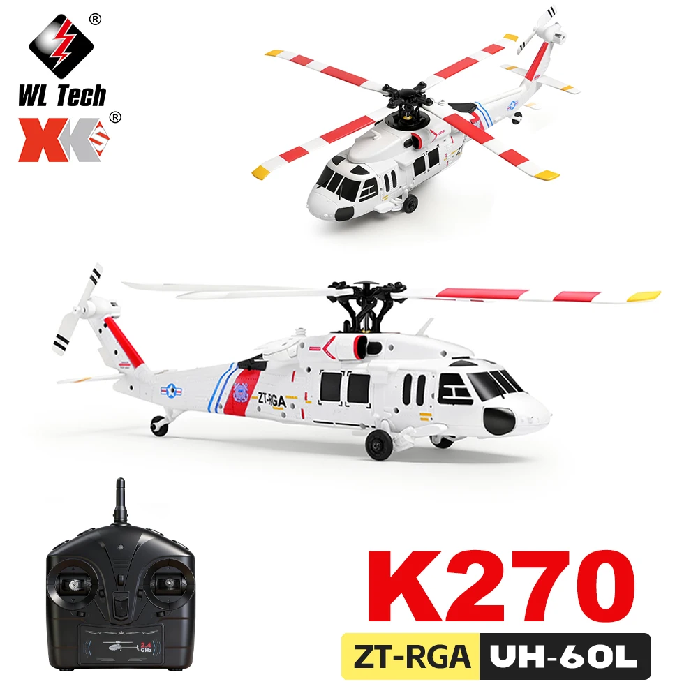 

Радиоуправляемый вертолет WLtoys K270 UH-60L, 4-канальный, с оптическим позиционированием, фиксацией высоты, 6-осевым гироскопом, 2.4G, бесщеточный, для детей