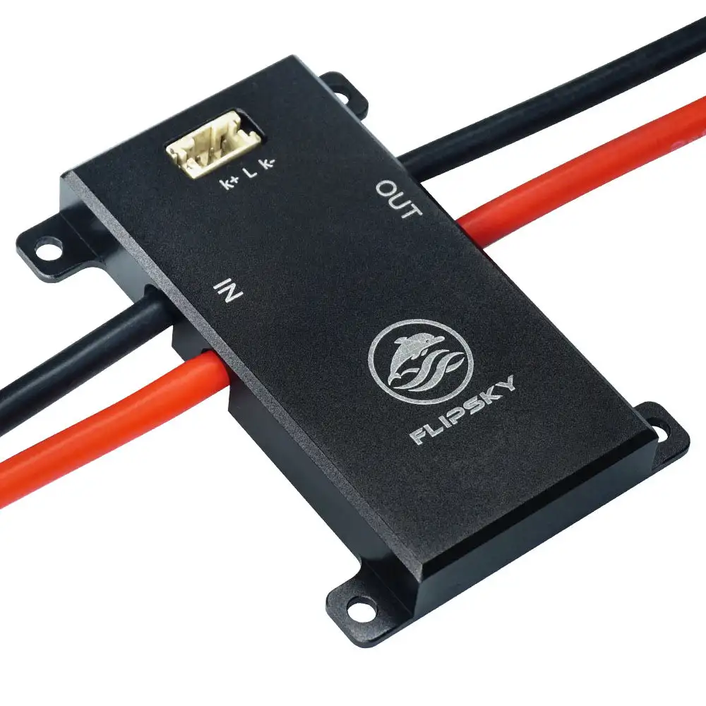 Flipsky Anti‑Spark Switch Aluminum PCB Case, 3S‑20S 12‑90V 80A Continuous 200A Max Anti Spark Power Switch with LED Button