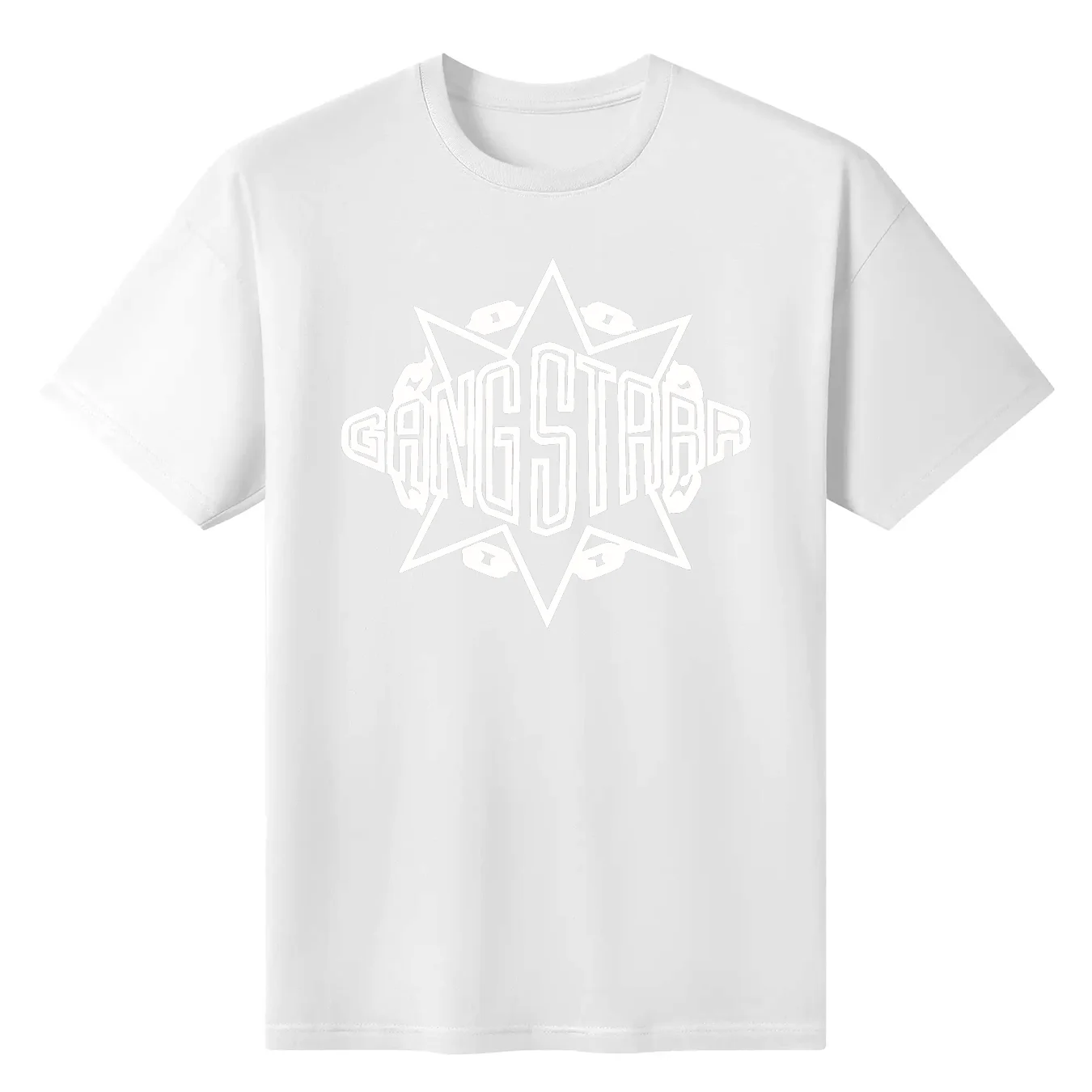 

Gangstarr White T-Shirt Kawaii Clothes Quick Drying Mens Graphic T-shirts Anime