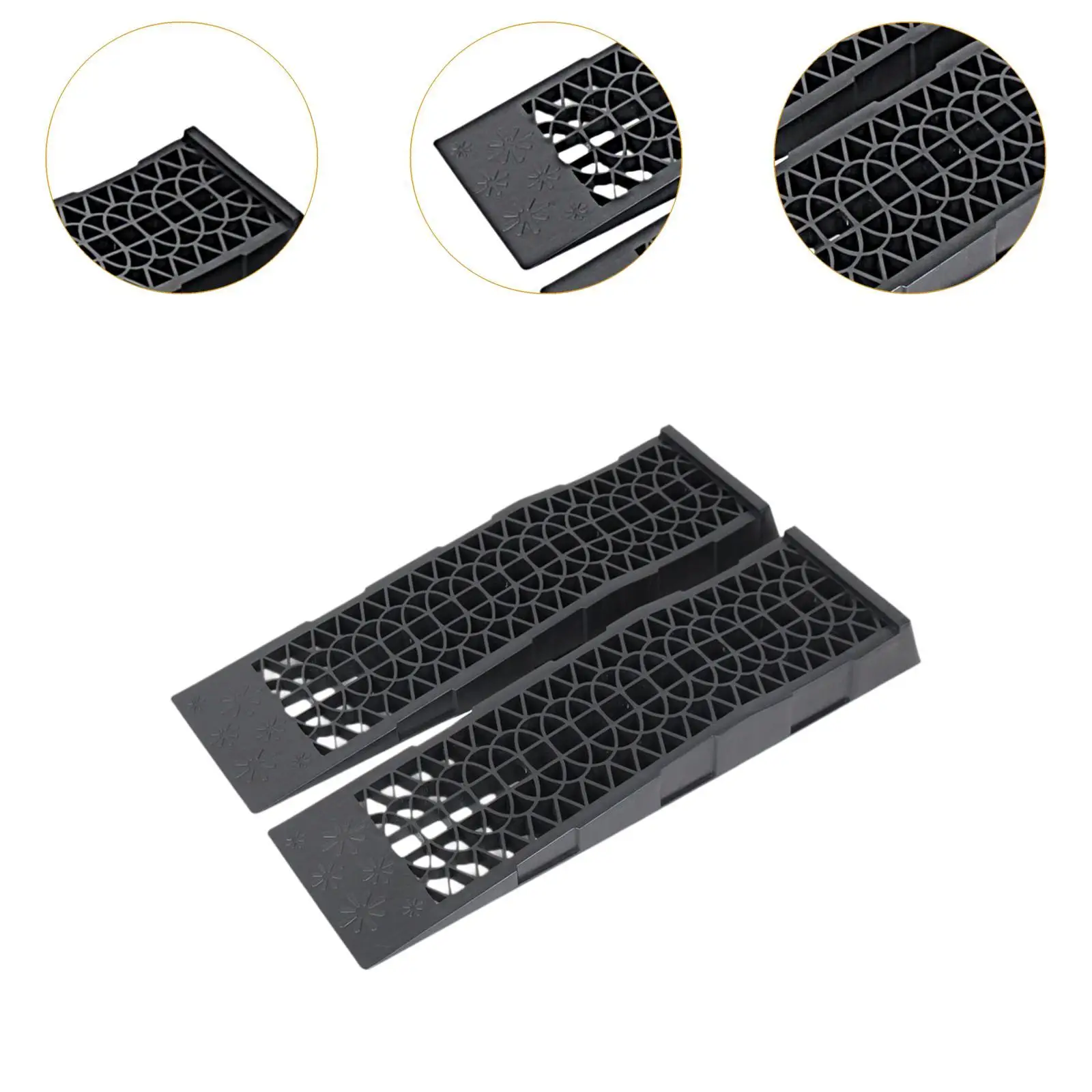 

2 Pieces Car Ramps Anti Slip Home Garage Use Vehicle Maintenance Oil Changes