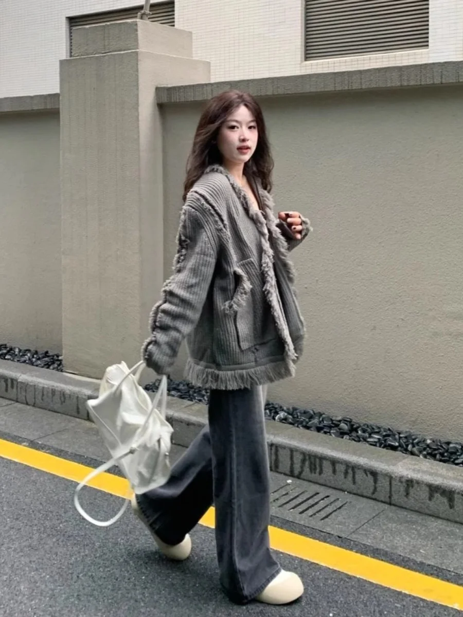 Sweaters Jumpers Cardigans Womens Cardigan Velours Modal Cotton Ribbed Backless Relaxed Cut Daily Commute Basic Simple Practical