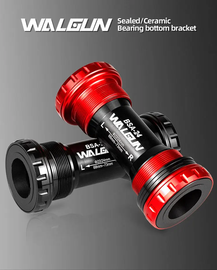 Fahrrad-Innenlager, BSA-Gewinde-Set, passend für 68 73 mm Rahmen, 22, 24, 29, 30 mm Achse, Keramiklager, Fahrrad-BB für Shimano SRAM GXP-Kurbelgarnitur – Detail 1