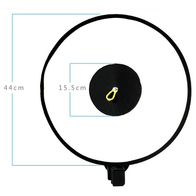 Difusor de Flash redondo Universal, Softbox portátil, plegable, estilo Speedlite, Correa reflectora para Flash de cámara, 44Cm