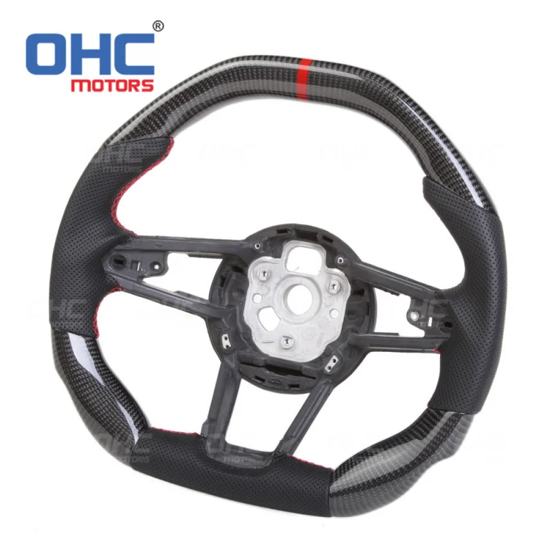 For Audi RS3 4 5 6 7 8TT sports racing LED carbon fiber upgraded R8 car modified steering wheel