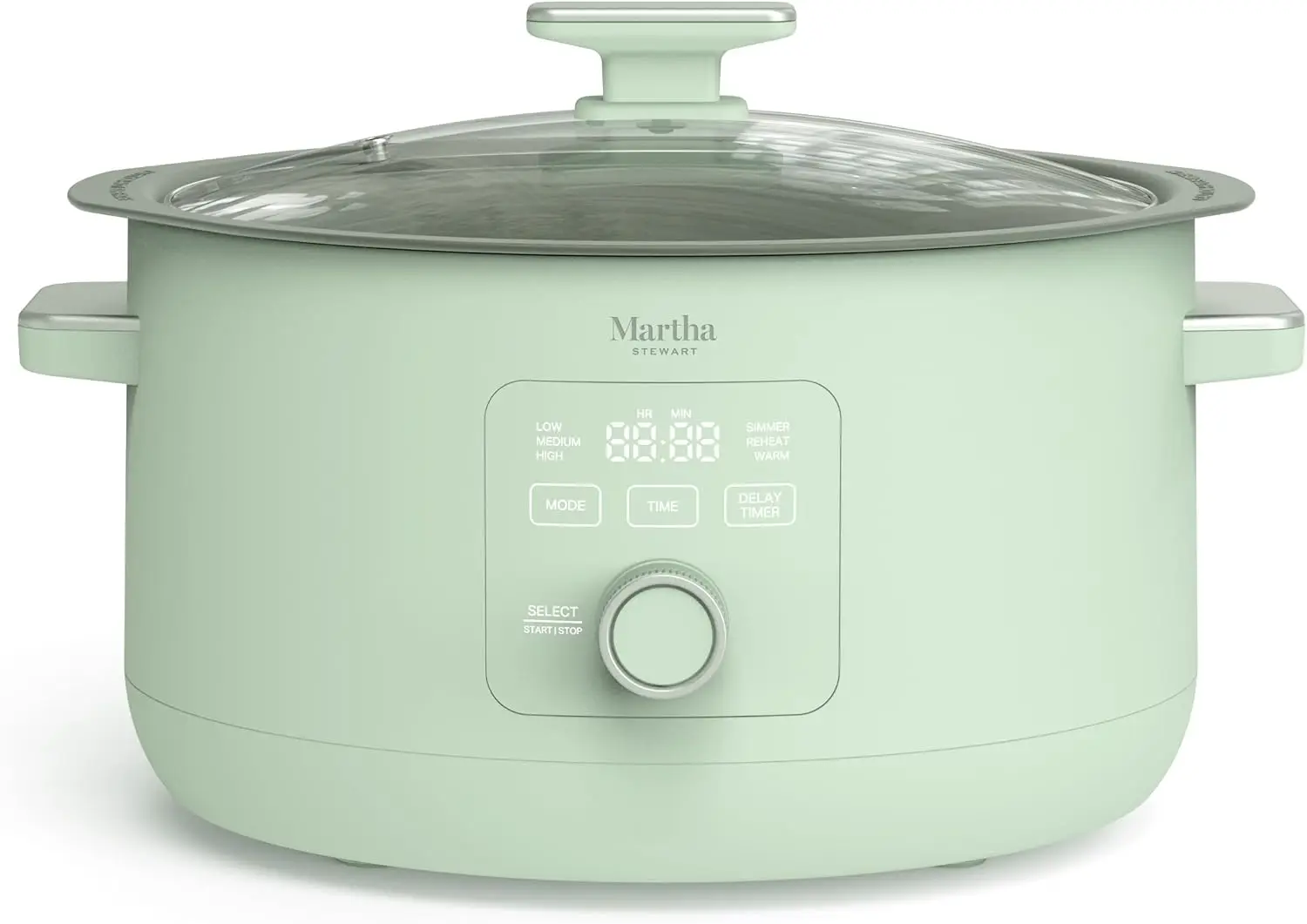 8 Quart Slow Cooker with Ceramic Nonstick Removable Inner Pot, Programmable Timer, Stovetop and Oven Safe, 3 Heat Modes (Simmer,