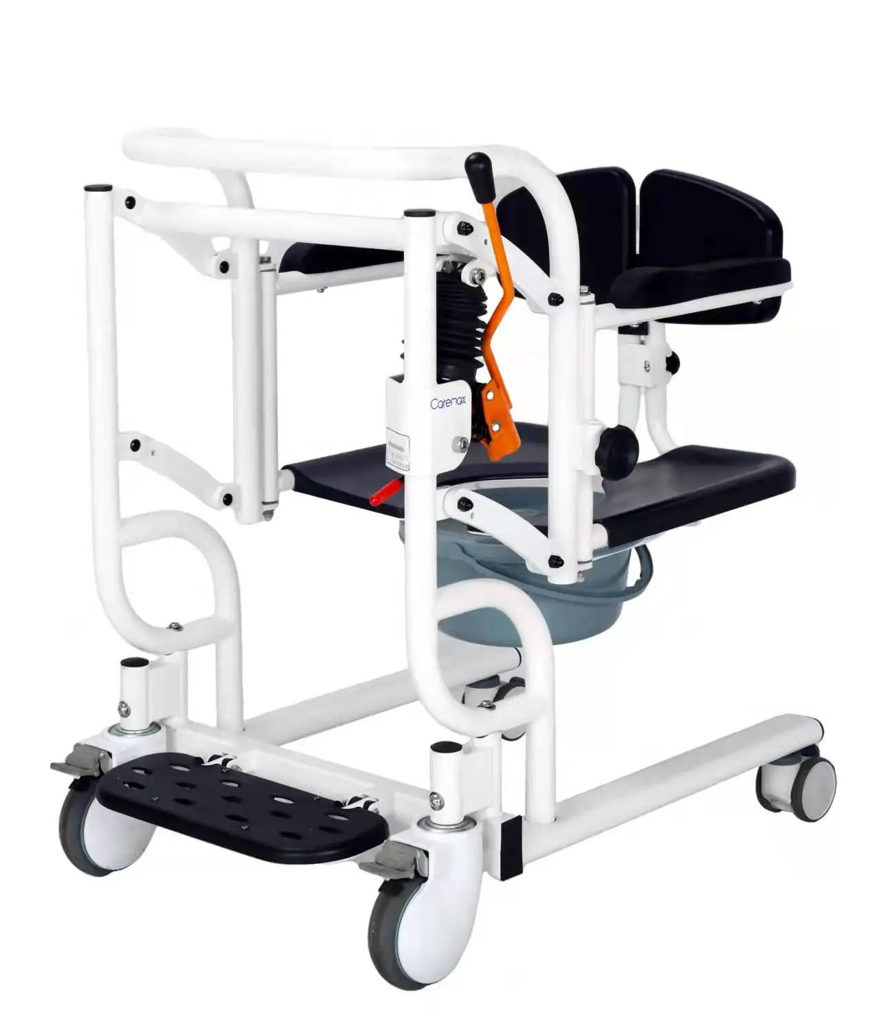 

Easy Operate Manual Patient Lift Transfer Chair Bath Stool Disabled Elderly Moving Chair Toilet