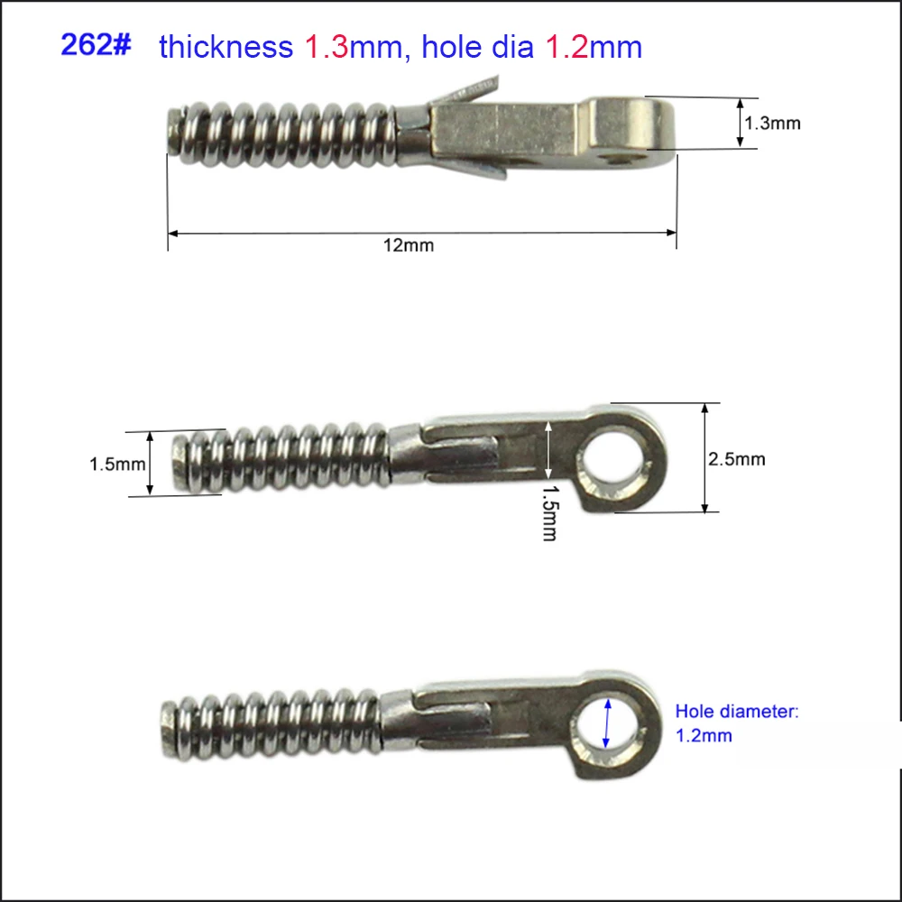 100pcs Eyeglasses Spring Insert Glasses Repairing Flex Temples Optical Frame Broken Replacement Part