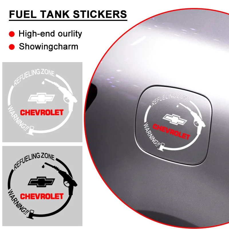 

1 шт. автомобильный значок, виниловые светоотражающие наклейки на крышку топливного бака, наклейка для Chevrolet Malibu Captiva Camaro Trax Blazer Cavalier Silverado