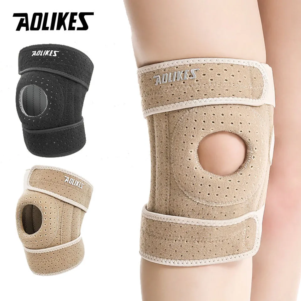

1PCS Breathable Four Spring Knee Support Brace Kneepad Adjustable Patella Knee Pads Safety