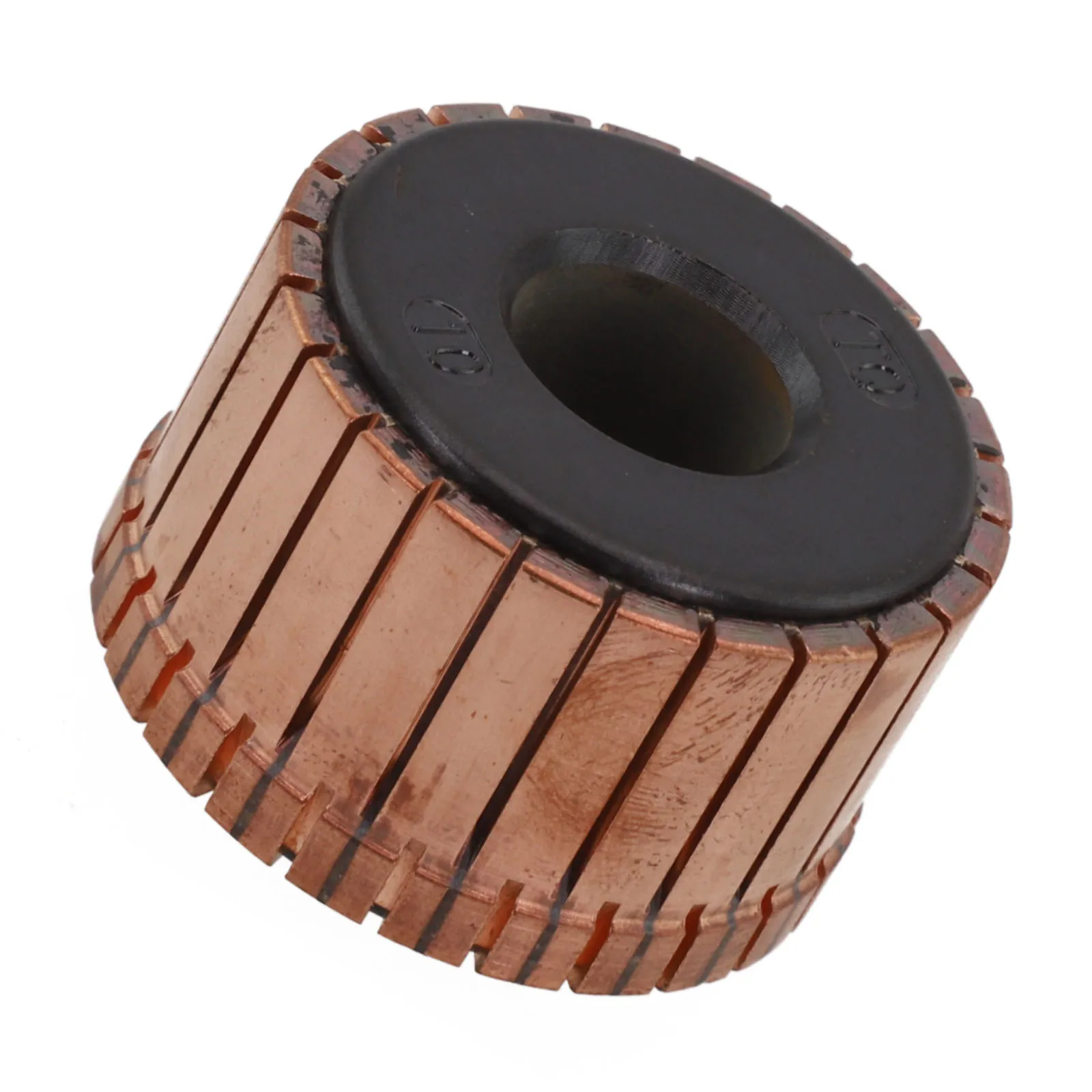 Groove Type Commutator 24P Motor Commutator Wear-Resistant 24 Gear Teeth Boost Motor Performance Copper Material