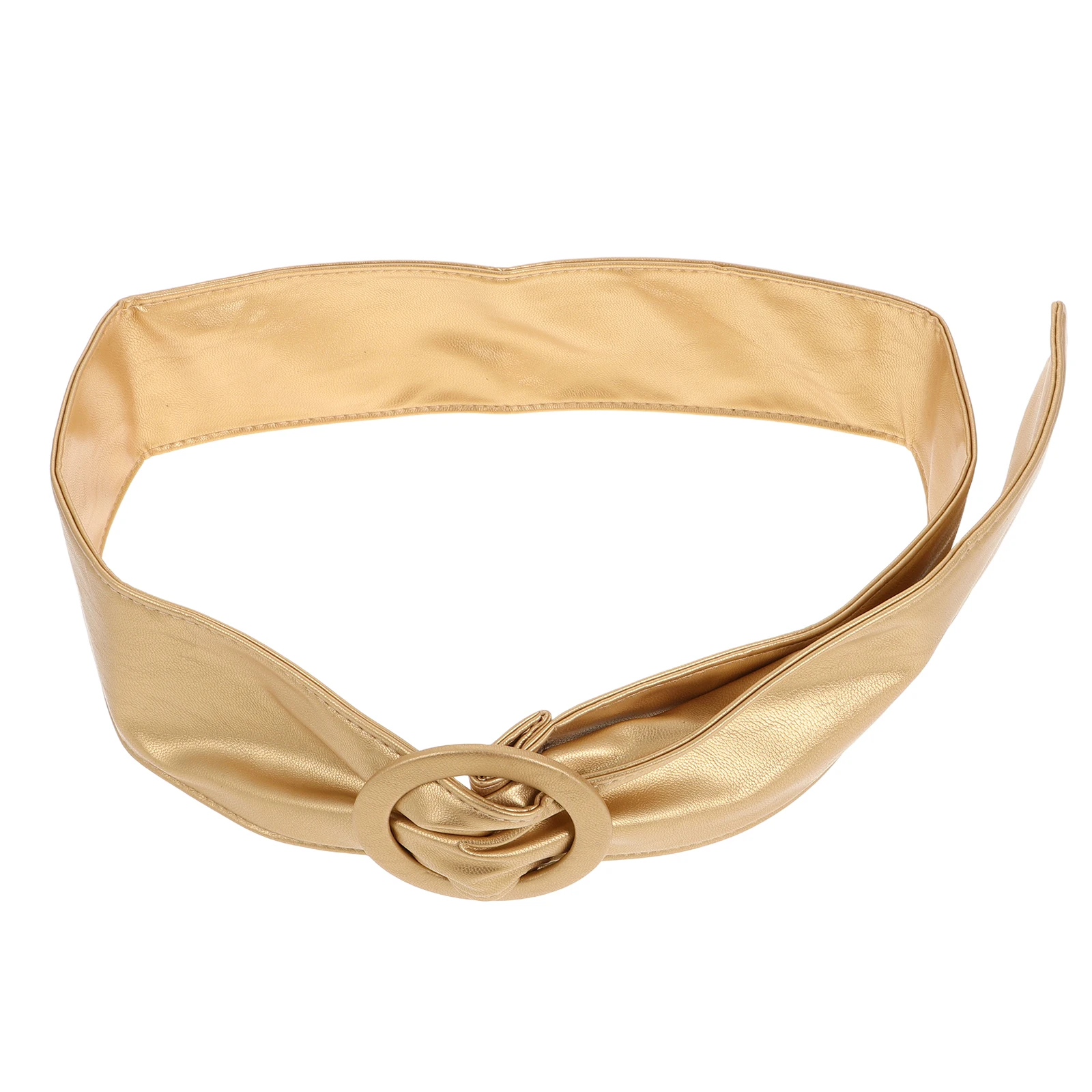 

s Women's Women'S Jeans Waist Golden Color PU Material Solid Belt for Fashion Belt Coat Thin Pant Jean