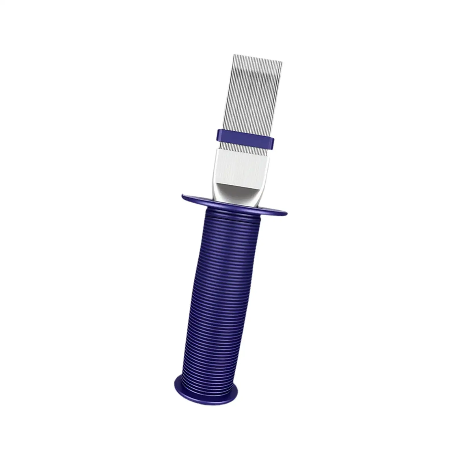 Metal Air Conditioner Fin Cleaner Double Layer Coil Comb Versatile Dust Removal Tool for Refrigerator Condenser Use