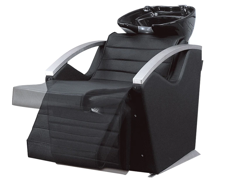 

Professional Hair Salon Furniture Black Adjustable Electric Massage Shampoo Chairs For Washing Hair