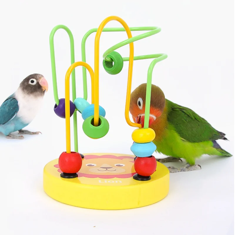 Vogel Training Spielzeug Liefert Lovebird Vogel Spielzeug Nahrungssuche Training Ringe Pädagogisches Puzzle Spielen Spielzeug Kanarische Spielzeug Zubehör