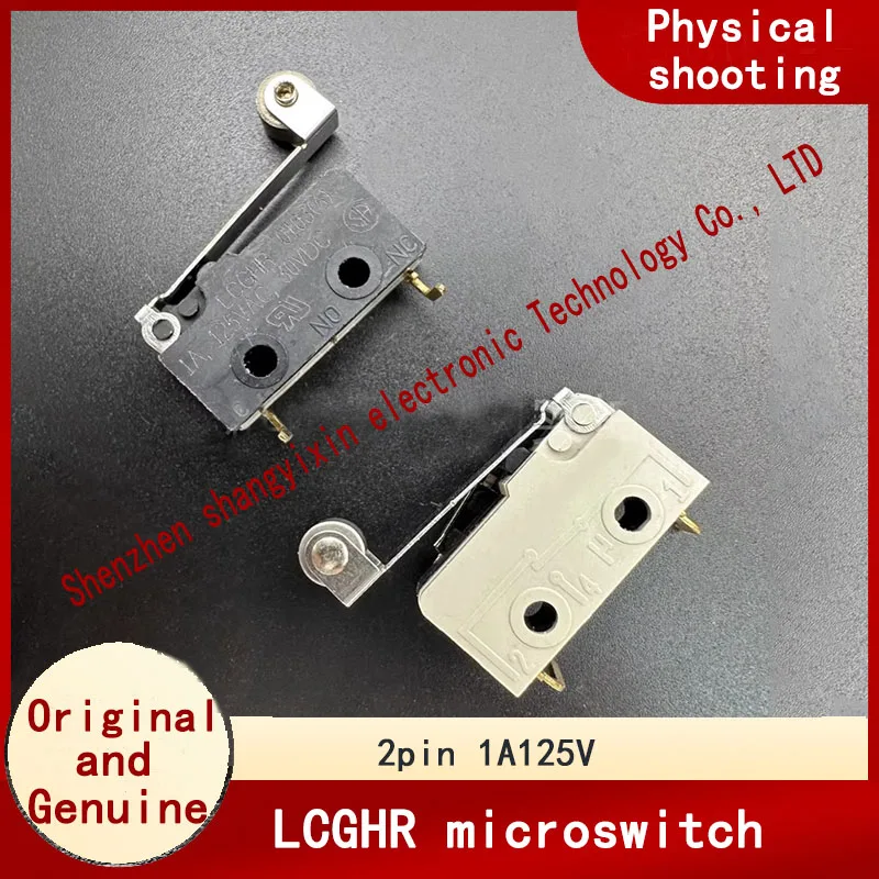 

LCGHR microswitch 2 Bent foot normally closed wheel limit detection car washing machine reset button 1A125V