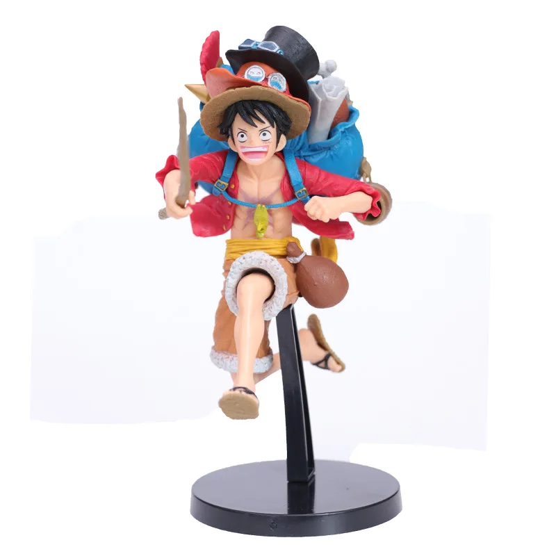 Anime One Piece Monkey D Luffy with Backpack Running Ver. PVC Action Figure Statue Collectible Model Kids Toys Doll Gifts