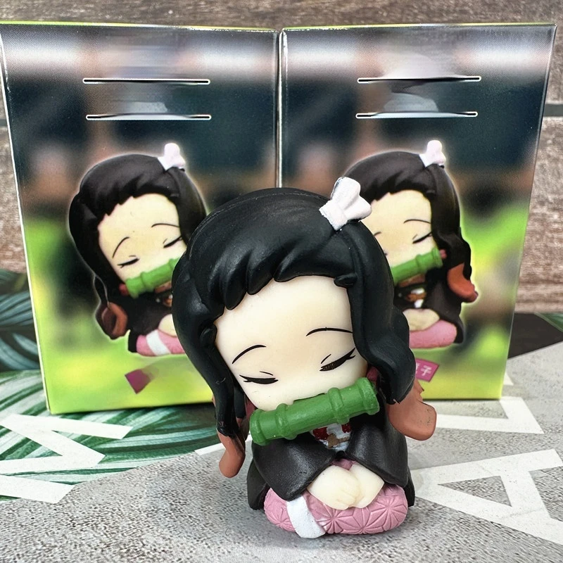 Neu auf Lager: Demon Shoulder To Shoulder Sitzende Pose Blind Box Kawaii Kamado Mini Actionfigur Schreibtischdekoration Geschenke für Fans – Detail 5