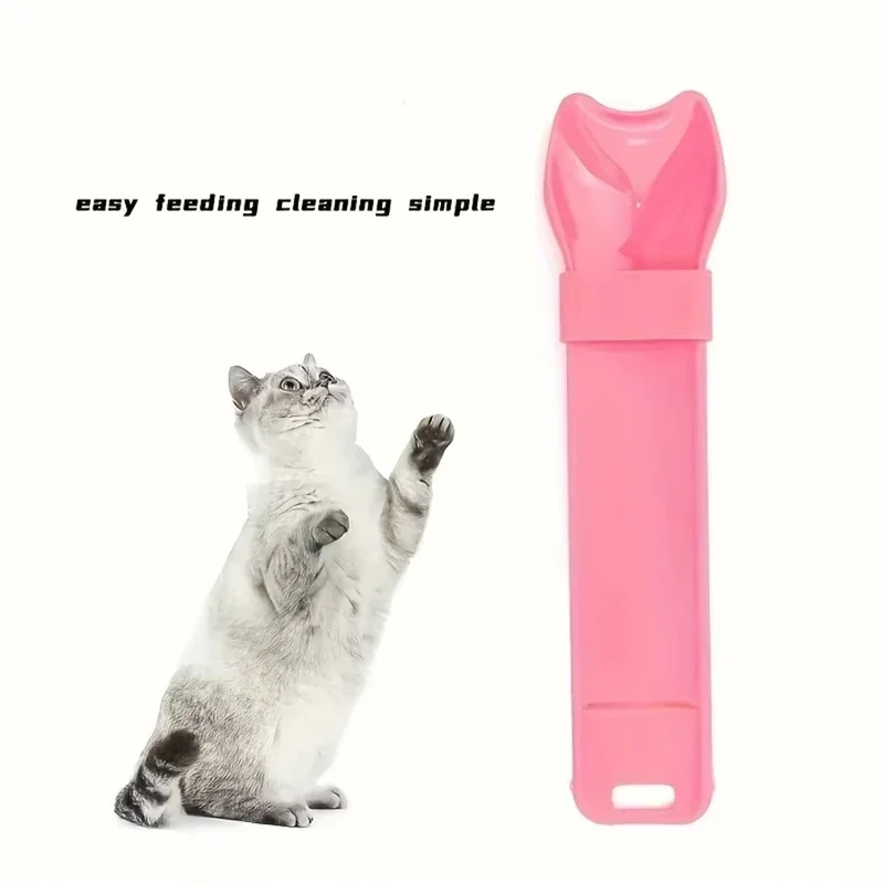 Pet Supplies Cat Strip Squeeze Spoon Cat Strip Feeder for Lickable Wet Cat Treats Pet Liquid Snack Feeding Tool Cat Feeder image 2
