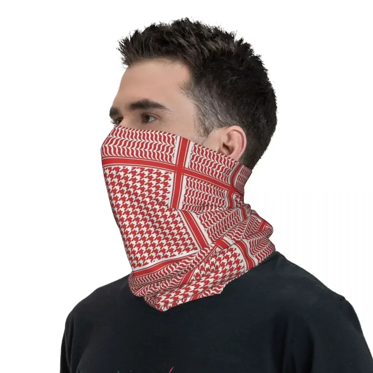 Shemagh Tactical Arabic Bandana Neck ghetta sciarpa avvolgente stampata sciarpa da ciclismo multiuso Running Unisex adulto traspirante