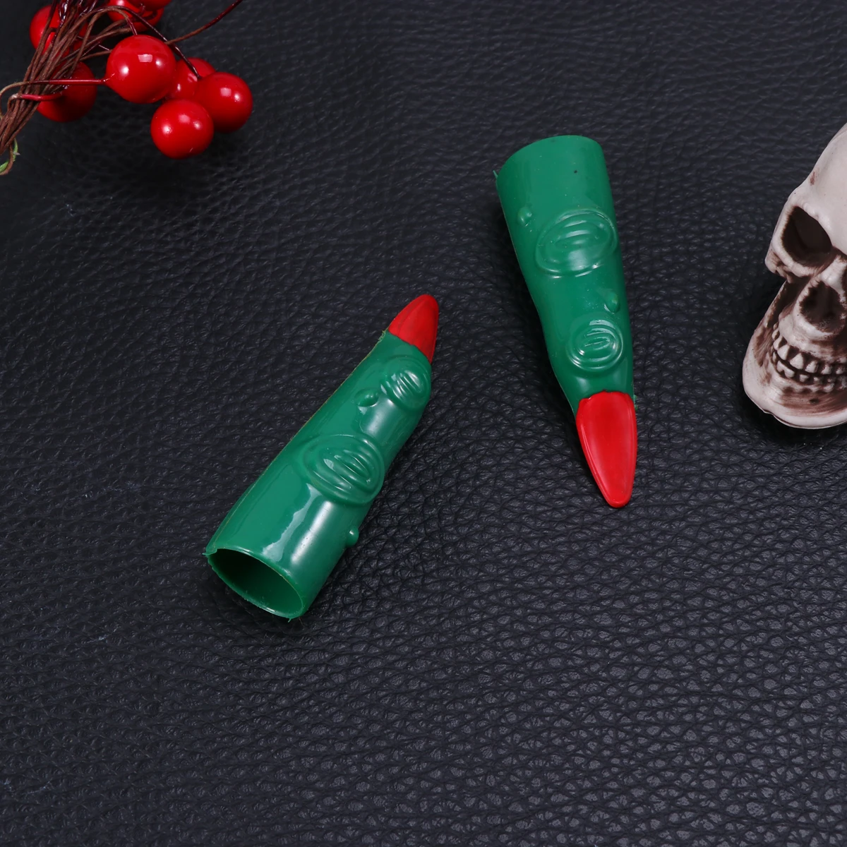 

10 PCS Fake Horror Halloween Nails Finger Curved Fingers Artificial Child