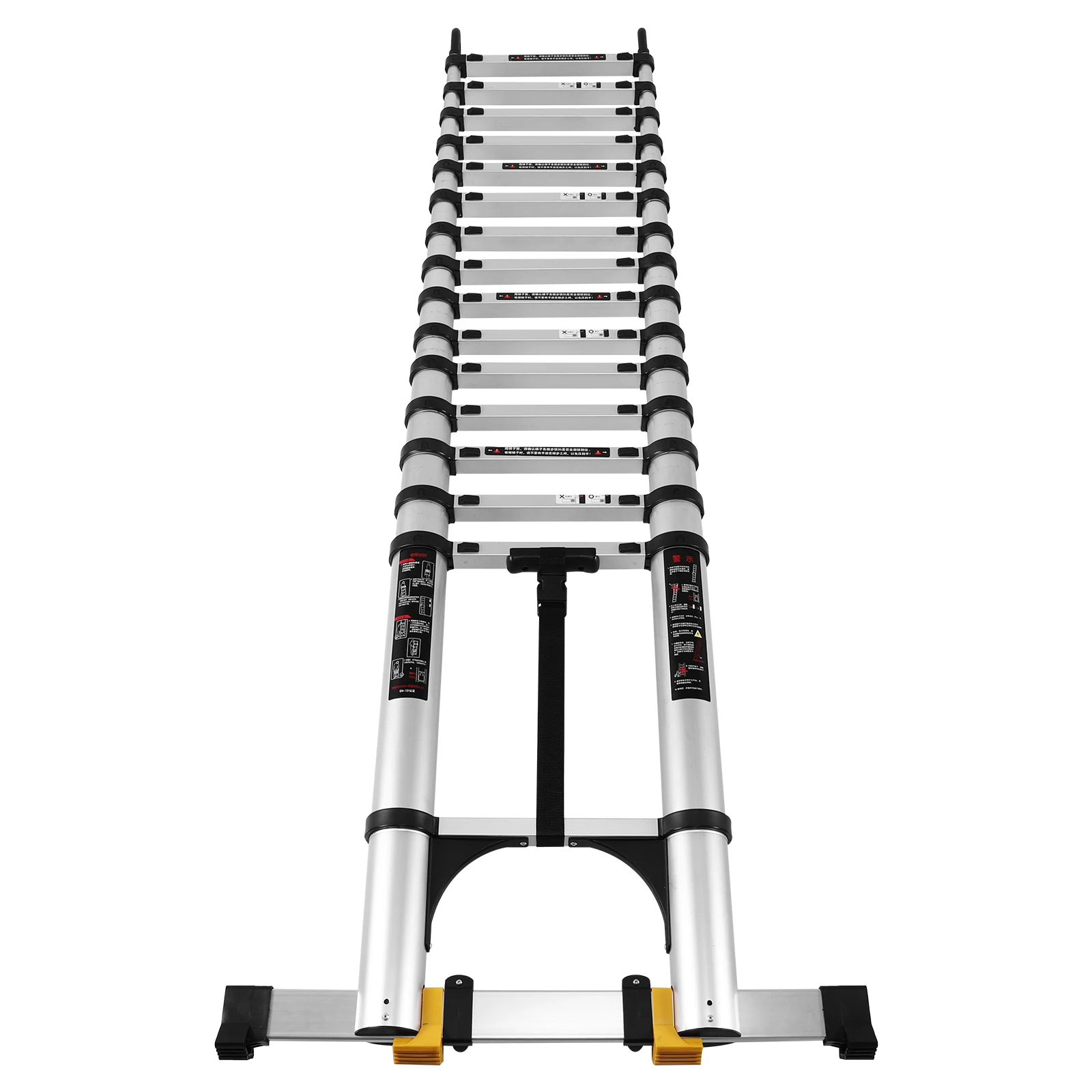

Алюминиевая телескопическая лестница 7,1 метра с 2 треугольными стабилизаторами, многофункциональная складная лестница-трансформер для автодомов, дома и работы на улице
