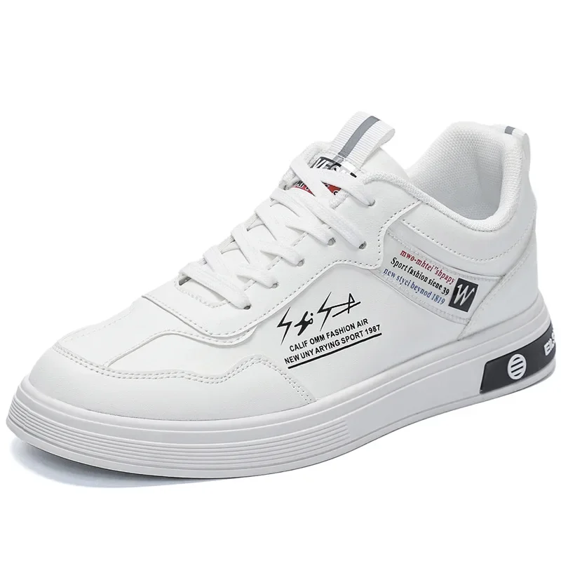 

New Men's White Shoes Low cut Outdoor anti slip Sneakers Casual versatile board shoe Trendy lightweight Male Flats Zapatos Homme