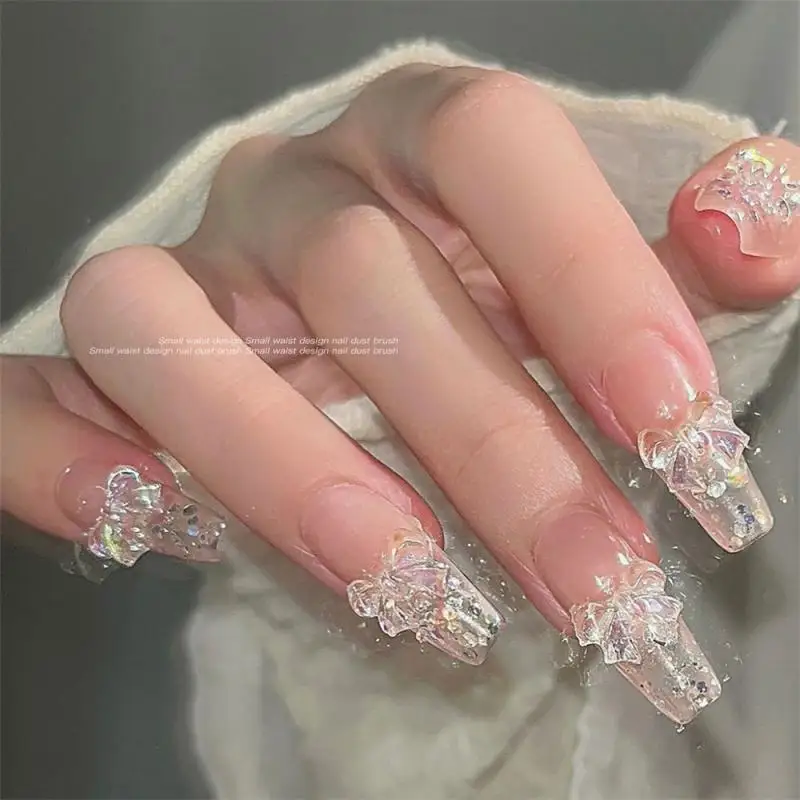 Nail art acessórios, materiais saudáveis, suave, brilhante, adorável, fantasma, arco, penetração de gelo, temperamento, selvagem