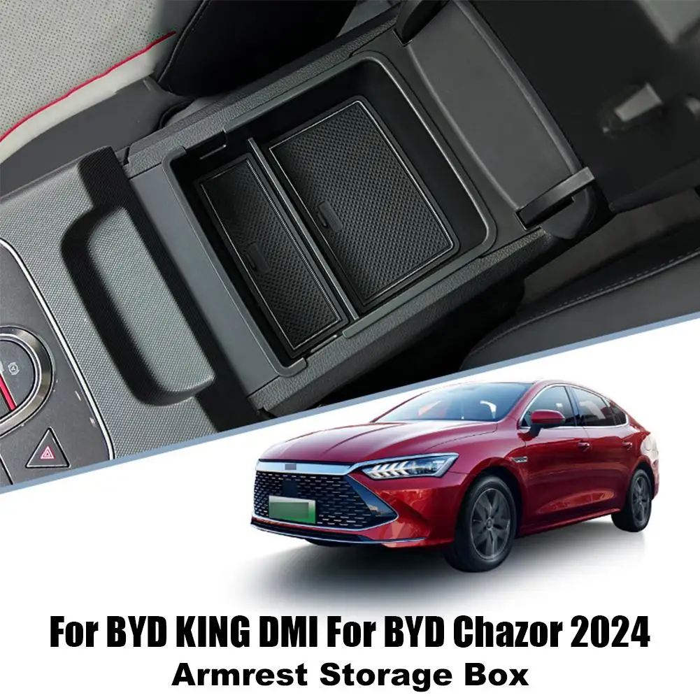  for BYD KING DMI Chazor 2024 Car Styling Center Console Organizer Storage Box Armrest Storage Box Auto Modified Accessories