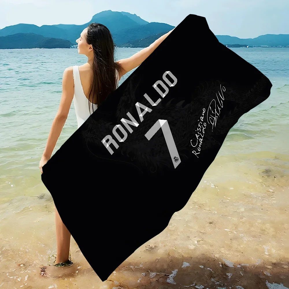 C-CR7 C-Cristiano R-Ronaldo Anime Beach Swimming Towel Soft Absorbent Washcloth Children's Gifts For Kids Travel Camping Gym