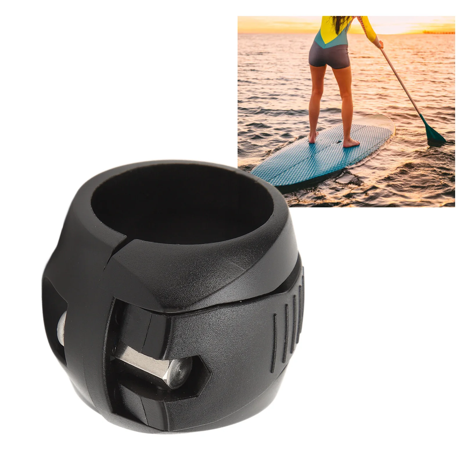 Quick Release Paddle Shaft Clamp Plastic Paddle Clamp Quick Release Paddle Shaft Clamp Adjuster Water Sports Surfing Accessories