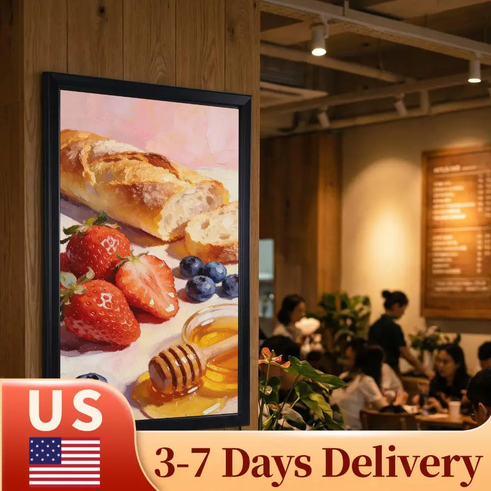 

LED Poster Frame 15.7 X 23.6in/ 23.6 X 35.4in Backlit Picture Frame with Dimmer Switch for Decoration Exhibition Advertisement