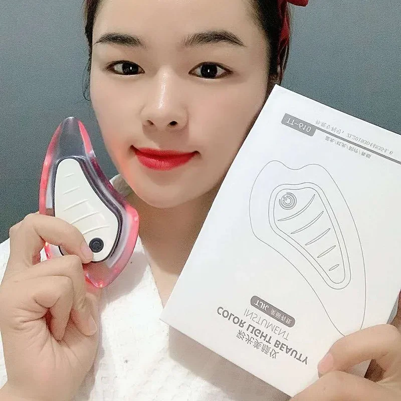 Dispositivo elétrico de beleza facial, cria um rosto em V pequeno, massagem vibratória, desbota linhas finas, levantar apertar, cuidados faciais, USB ML-040