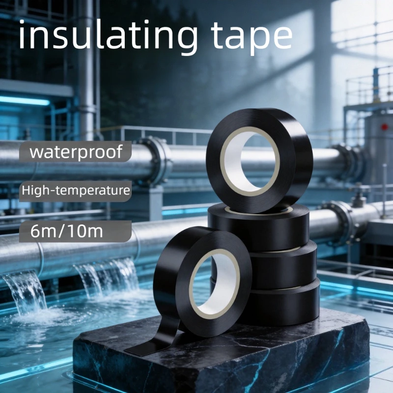Insulating Electrical High Temperature Resistant Black Flame Retardant Strong Adhesive Tape Used for Industrial Household