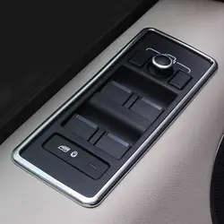 4pcs For Land Rover Discovery Sport 2020 2021 2022 2023 Silver ABS Car Window Lift Switch Frame Cover Trim