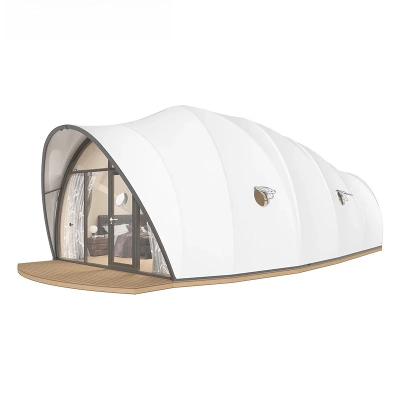 

Light luxury outdoor hotel tent Internet celebrity cocoon, camping bed and breakfast tent